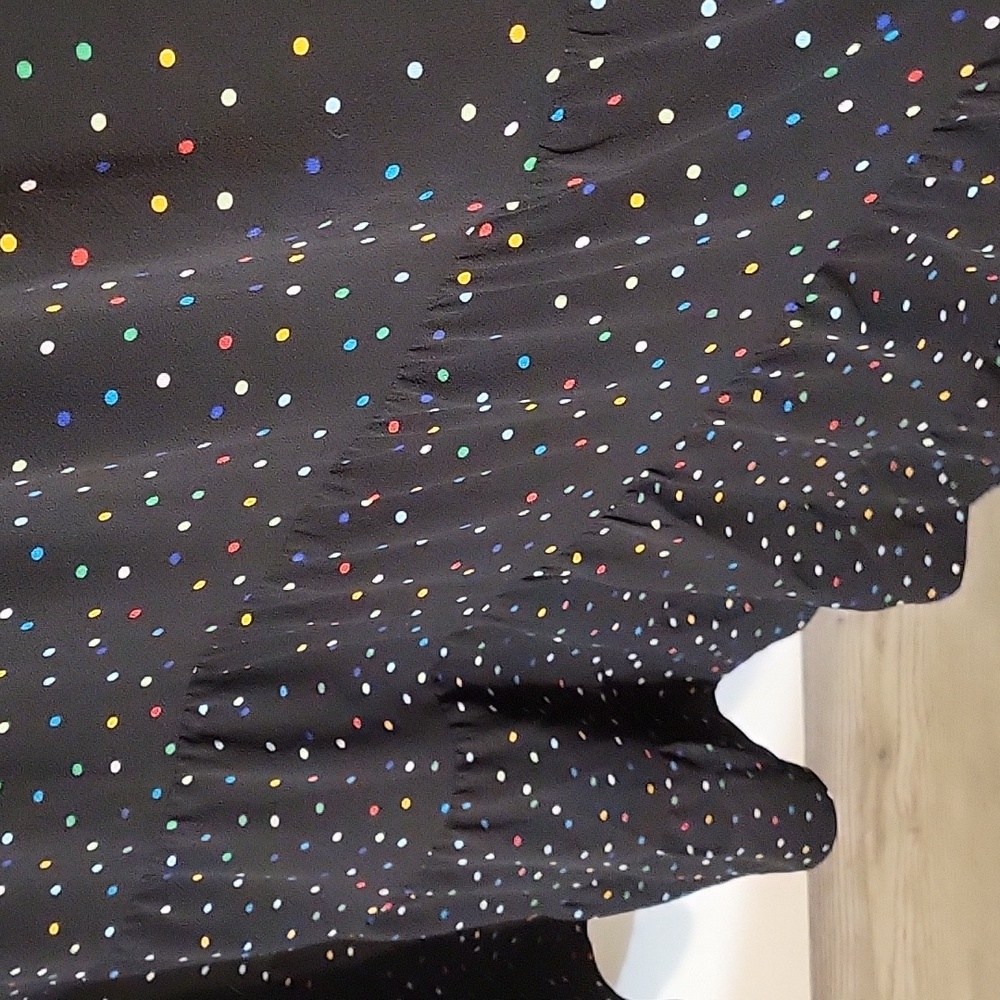 City Chic Black Dress with Colorful Dots - Picture 5 of 12
